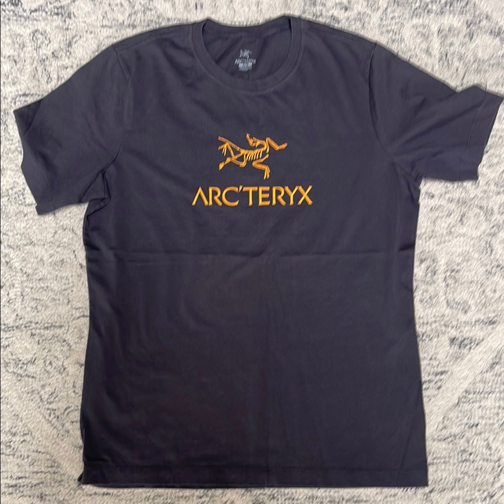 Arc'teryx Black and Orange Short Sleeve Tee